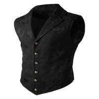 Chaleco de traje para hombre, chaleco con estampado de cuello en V, chaleco de boda para novio, traje elegante para hombre, chaleco, vestido Formal, chaqueta, chaleco, ropa de trabajo - details 3