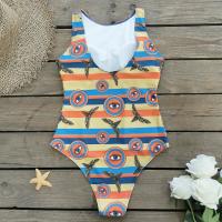 Traje de Baño de Una Pieza Impreso 2024 Talla Grande Push Up Estilo Vintage de Flor - details 58