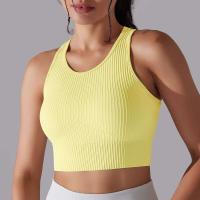 Hamidou-Sujetador deportivo para mujer, ropa interior de gimnasio, hilo Sexy, informal, a rayas, sin costuras, Top ajustado para gimnasio - details 20
