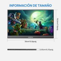 Arzopa Monitor portátil de 14,0 pulgadas FHD 1080P IPS USB-C Mini-HDMI segunda pantalla externa para Mac Laptop PC Android Switch Xbox PS4/5,A1S - details 3