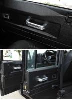 Para 2004-2018 Land Rover Defender 90 110 130 manija de puerta de estilo negro de aleación de aluminio accesorios de interior de coche - details 4