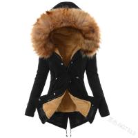 Abrigos cálidos con capucha para mujer, chaquetas casuales de moda, abrigo femenino, Otoño e Invierno - details 3