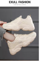 Nueva pareja de zapatos de papá, plataforma para mujer, deportes, aumento de los zapatos casuales para correr - details 19