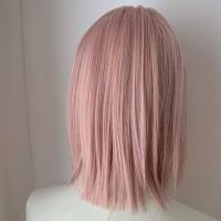 Peluca japonesa Cos de verano, dulce y corta, pelucas con malla frontal rosa y marrón, diadema, pelucas naturales frescas de Cosplay de Lolita, juego de rol - details 9