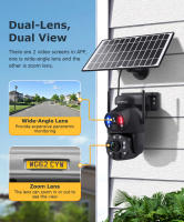 Cámara Solar SHIWOJIA 6MP Zoom 36X Seguridad Nocturna Rastreo Humano WIFI Batería Lente Doble - details 7