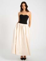 NOVEDAD DE VERANO 2025, vestido sin mangas sin tirantes en contraste a la moda para mujer - details 4