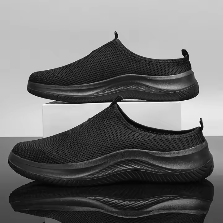 Novedad de verano para hombre, zapatillas deportivas transpirables grandes y ligeras para correr al aire libre, zapatos informales sin cordones para jóvenes - 1