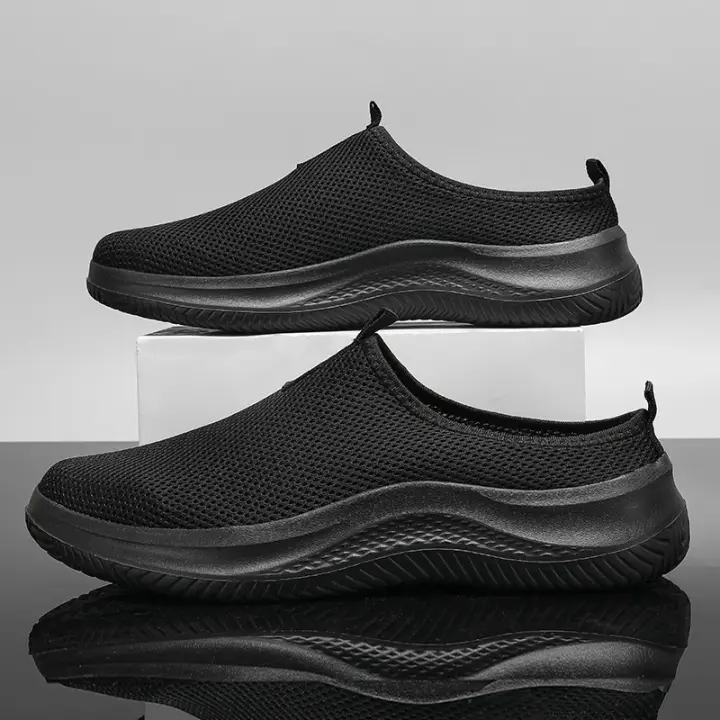 Novedad de verano para hombre, zapatillas deportivas transpirables grandes y ligeras para correr al aire libre, zapatos informales sin cordones para jóvenes - 1