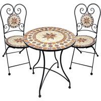 Mesa de Balcón Mosaico Jardín Redonda Mediterránea - Auxiliar, 60 cm - details 8