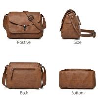 Bolsos de hombro de cuero suave Vintage para mujer, bolsos de lujo, paquete de diseñador, bolso cruzado pequeño, 2021 - details 16