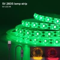 Tira de luces LED con interruptor, cinta de luz impermeable Flexible, 5V, USB, SMD2835, 60Led/m, para iluminación de dormitorio y retroiluminación de TV - details 11