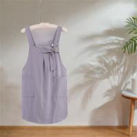 Delantal de cocina de algodón con correas cruzadas, delantal de cocina para el hogar resistente a la suciedad, ajustable con bolsillo, ropa de trabajo coreana, cocina casera - details 6