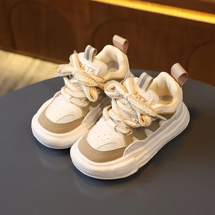 Otoño niños zapatos de disolución con cordones niños zapatos deportivos niñas zapatos de junta zapatos casuales bebé niño zapatos - 1