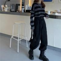 Nuevo Suéter Cortado a Rayas Estilo Coreano para Mujer Jersey de Punto Vintage de Gran Tamaño con Manga Larga y Cuello Redondo - details 7