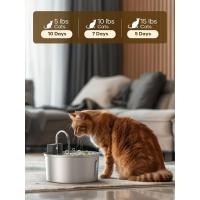 Fuente de Agua para Gatos Inalámbrica 108oz/3.2L Operada por Batería de Acero Inoxidable - details 5