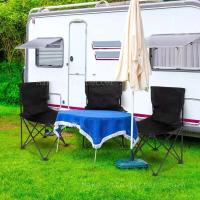 Silla de pesca portátil pequeña para acampar al aire libre, respaldo con reposapiés, silla de playa plegable para senderismo - details 3