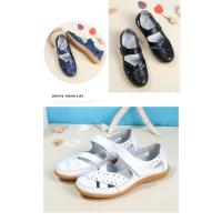 zapatos de piel auténtica para mujer, sandalias huecas blancas, mocasines planos de verano, talla grande 41 42 - details 3