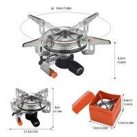 Estufa de gas para acampar a prueba de viento, mochila plegable, cabezal de estufa electrónico, cocina al aire libre, picnic - details 2