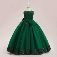 Elegante Vestido de Princesa con Lentejuelas de Esponja Vestido de Fiesta para Niñas en Rosa para Bodas y Graduaciones - details 15