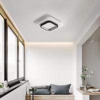 LED Plafón de Techo Cuadrada 40W GOECO, Blanco y Negro, Luz Cálida 3000K - Ideal para Espacios Modernos, 40x40x5 CM - details 6