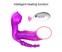 Vibrador de Mariposa FOX M6 para Aumentar la Intimidad Control Remoto Inalámbrico Calentamiento y Succión Juguete Sexual Premium para Adultos - details 3