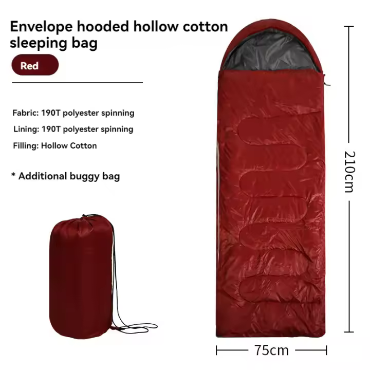 Bolsa de Dormir de Campamento con Capucha Bolsa de Dormir para Adultos al Aire Libre en Invierno Camuflaje - 1