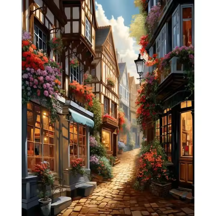 Ruopoty-pintura por números con marco para adultos, arte de pared para el hogar, regalo único - 1