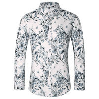 Camisas Casuales para Hombres Impresión de Moda, Elástica, Sin Hierro, Talla Grande - details 11