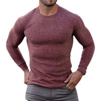 Jersey clásico de cuello alto para hombre, Jersey de punto con tejido acanalado, ajustado, color negro, para primavera y otoño, nueva moda - details 5