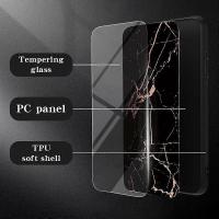 Funda de vidrio templado para Xiaomi Redmi Note 13 Pro+ 5G con patrón de mármol - details 0