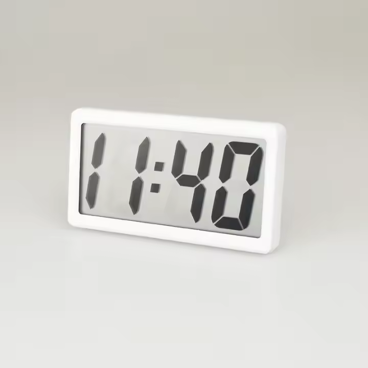 Reloj de salón reloj electrónico simple fuente grande estudiantes reloj electrónico especial niños LCD silencioso asiento reloj - 1