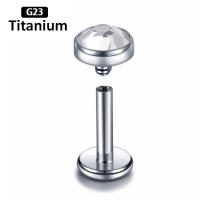 Piercing de titanio para la oreja, g23, labret tragus, anillos para labios, hilo interno, hélice, pendientes, aros para cartílago daith, 2 uds. - details 8