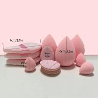 Juego de 12 esponjas de base de maquillaje esenciales para principiantes, de combustión, tamaño pequeño, mediano y grande - details 4