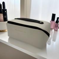 Bolsa cuadrada de cuero PU para cosméticos, almohada con cremallera desmontable, bolsa de maquillaje, organizador de artículos de tocador, bolsa de viaje de estilo coreano - details 11