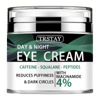 Crema para ojos con cafeína para hinchazón y bolsas debajo de los ojos antiarrugas diaria - details 0