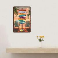 Cartel de chapa Retro Camper Summer Bus, cartel de placa de Metal para Bar, playa, cafetería, pintura decorativa Vintage - details 4