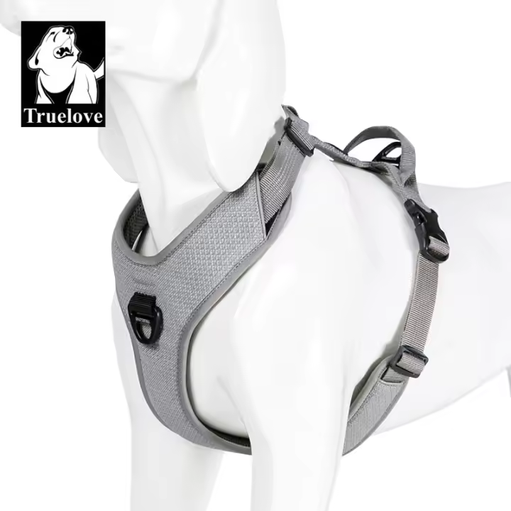 Truelove-arnés reflectante sin tirones para perro, chaleco pequeño, mediano y grande, correa a juego de ajuste rápido, Collar de entrenamiento para correr, TLH6071 - 1
