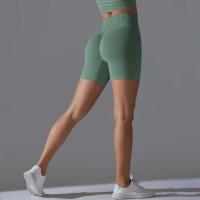 Deportes sin costuras para mujer, ciclismo, trotar, Fiess, cintura alta, Push Up, pantalones cortos de gimnasio, mallas, ropa de Yoga - details 57