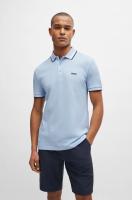 Polo de Algodón Corto BOSS Moda para Hombres en Negro - details 7