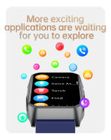 2025 Nuevo T69 Smartwatch Asistente de voz SOS Bluetooth Llamada Detección de frecuencia cardíaca Linterna Modo deportivo Compatible con Android IOS Smartwatch - details 21