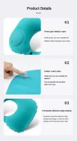 Almohada inflable de compresión en forma de U con protección para el cuello portátil para coche, siesta al aire libre, Camping, almohada de avión de PVC flocado para viajes - details 6