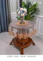 Arte redondo de Zhu Pei, cubierta de mesa de comedor para el hogar, mantel bordado europeo, juego Antip - details 8
