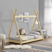 Cama para niños pequeños Cama Infantil 160 x 80cm Estructura Tipi de Madera Pino Color Pino Natural - details 1