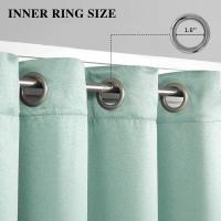 Cortinas Opacas de 2 Piezas para salón, Cortinas térmicas aislantes, frío y Calor para Dormitorio con Ojales Gris Claro - details 17