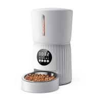Faroro Comedero Automático para Gatos de 4L, Dispensador de Comida para Perros y Gatos, Tazón para Gatos de Acero Inoxidable y Temporizador, Programable de 1 a 6 Comidas, Blanco - details 4