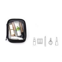 Neceser de viaje con cremallera de nailon Simple para mujer, bolsa de almacenamiento para baño, estuche de maquillaje, bolsa de almacenamiento de cosméticos de malla - details 1