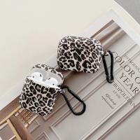 Funda de Silicona Protectora con Gancho para Airpods Pro 2 Estampado de Leopardo - details 4