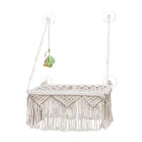 Macrame Cat Hammock  Saving Boho Without Mat  Bed  for   Decoration Kitten Sleeping Playing Climbing