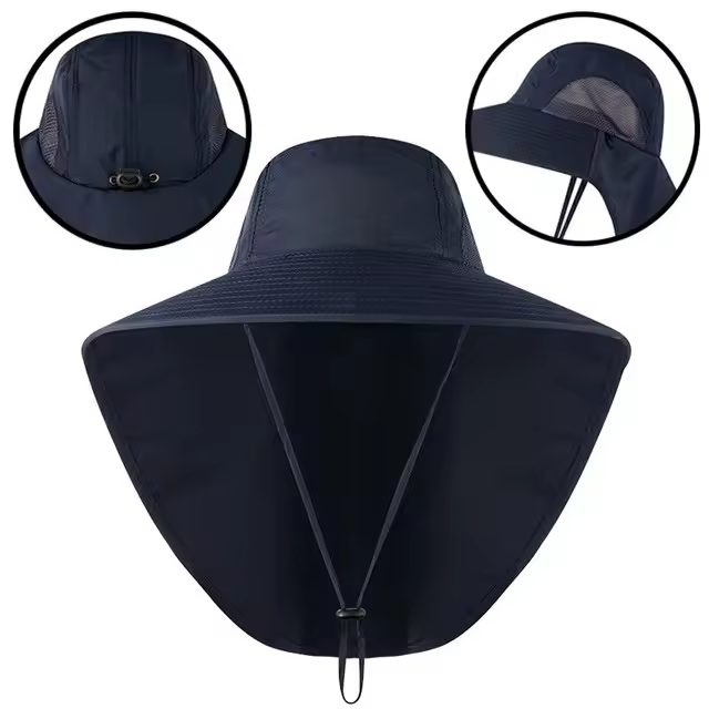 Gorra de Sol de Verano con Protección UV Gorra de Pesca para Hombres con Visera para Acampar y Caza al Aire Libre - 1