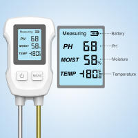 Probador de suelo 3 en 1, medidor de PH/humedad/temperatura, Sensor Digital LCD de PH del suelo, flores y plantas, Detector de humedad para jardín y césped - details 6